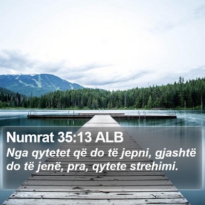 Numrat 35:13 ALB Bible Verse Image