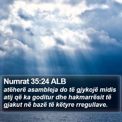 Numrat 35:24 ALB Bible Verse Image