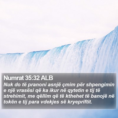 Numrat 35:32 ALB Bible Verse Image