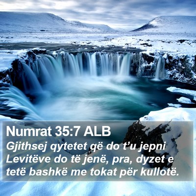 Numrat 35:7 ALB Bible Verse Image
