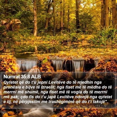 Numrat 35:8 ALB Bible Verse Image