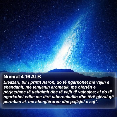 Numrat 4:16 ALB Bible Verse Image