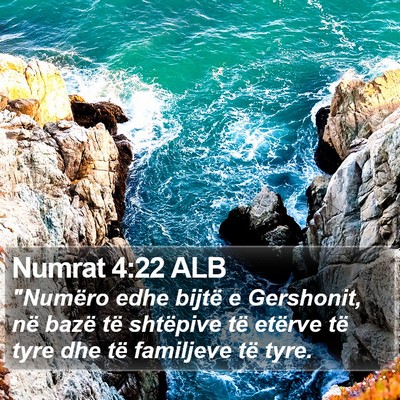 Numrat 4:22 ALB Bible Verse Image