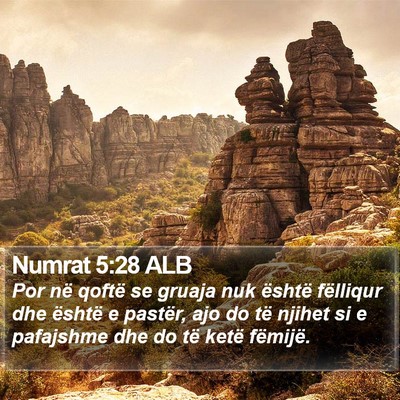 Numrat 5:28 ALB Bible Verse Image