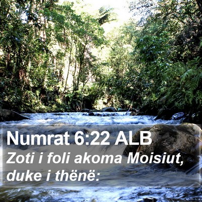 Numrat 6:22 ALB Bible Verse Image