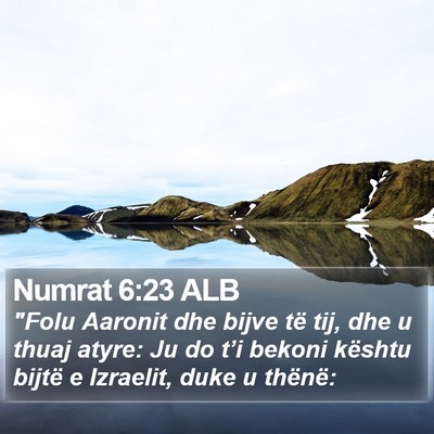 Numrat 6:23 ALB Bible Verse Image