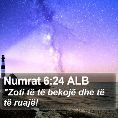 Numrat 6:24 ALB Bible Verse Image