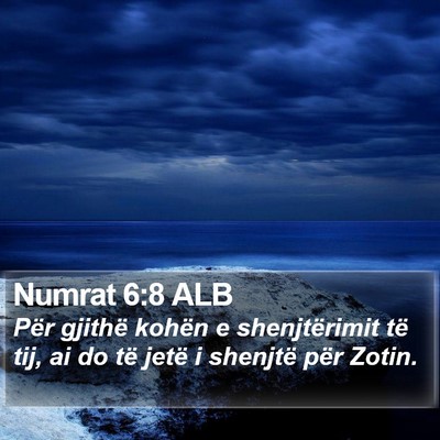 Numrat 6:8 ALB Bible Verse Image