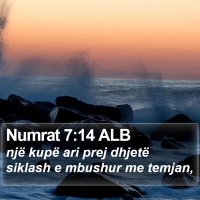 Numrat 7:14 ALB Bible Verse Image