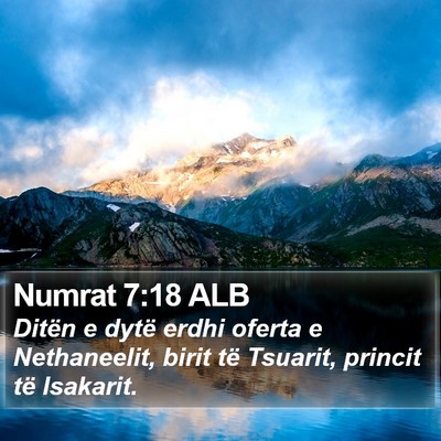 Numrat 7:18 ALB Bible Verse Image
