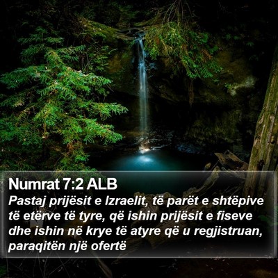 Numrat 7:2 ALB Bible Verse Image