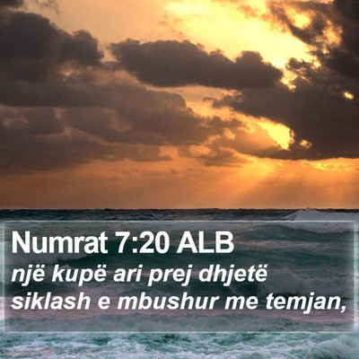 Numrat 7:20 ALB Bible Verse Image