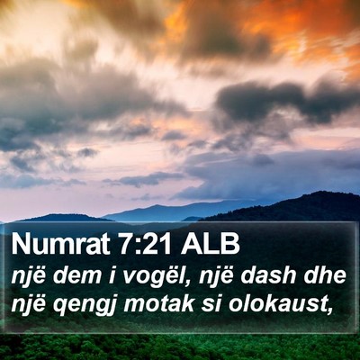Numrat 7:21 ALB Bible Verse Image