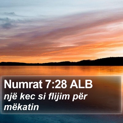 Numrat 7:28 ALB Bible Verse Image