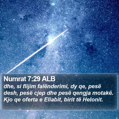 Numrat 7:29 ALB Bible Verse Image