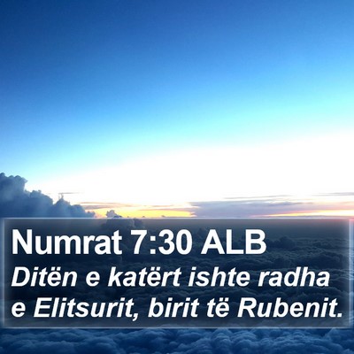 Numrat 7:30 ALB Bible Verse Image