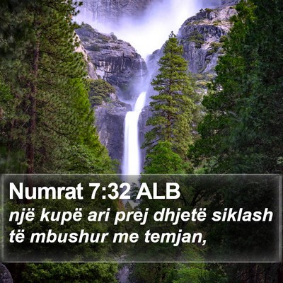 Numrat 7:32 ALB Bible Verse Image