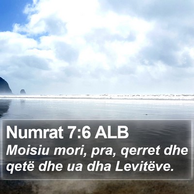 Numrat 7:6 ALB Bible Verse Image