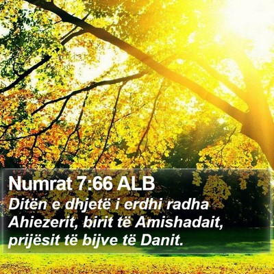 Numrat 7:66 ALB Bible Verse Image