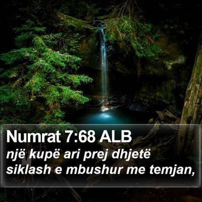 Numrat 7:68 ALB Bible Verse Image