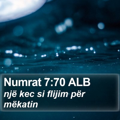 Numrat 7:70 ALB Bible Verse Image