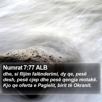 Numrat 7:77 ALB Bible Verse Image