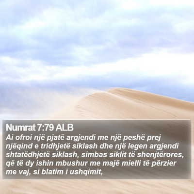 Numrat 7:79 ALB Bible Verse Image