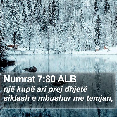 Numrat 7:80 ALB Bible Verse Image