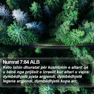 Numrat 7:84 ALB Bible Verse Image