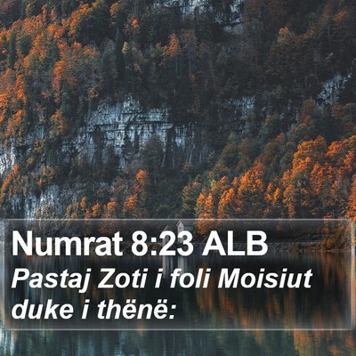 Numrat 8:23 ALB Bible Verse Image
