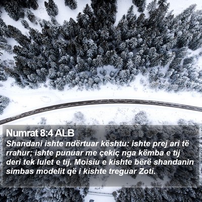 Numrat 8:4 ALB Bible Verse Image