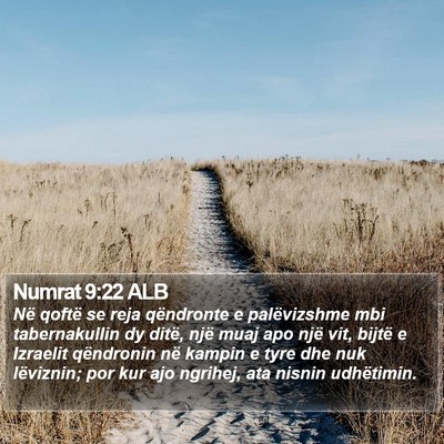Numrat 9:22 ALB Bible Verse Image