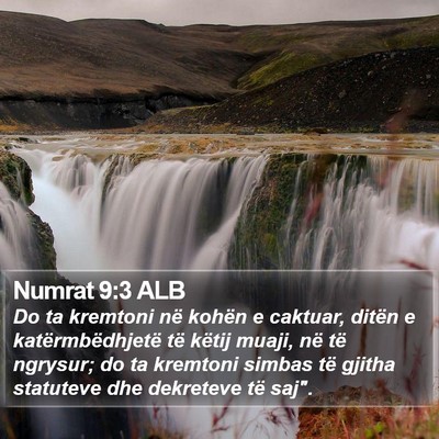 Numrat 9:3 ALB Bible Verse Image