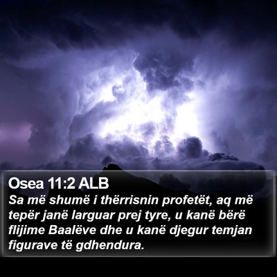 Osea 11:2 ALB Bible Verse Image
