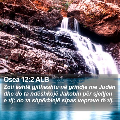 Osea 12:2 ALB Bible Verse Image