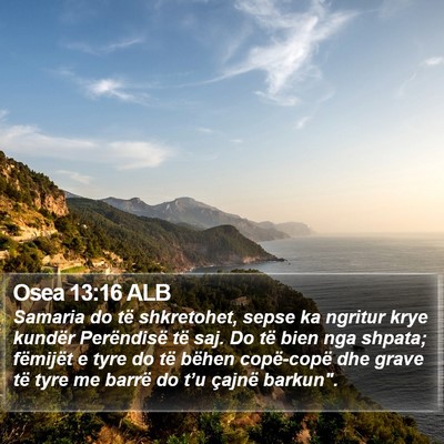 Osea 13:16 ALB Bible Verse Image