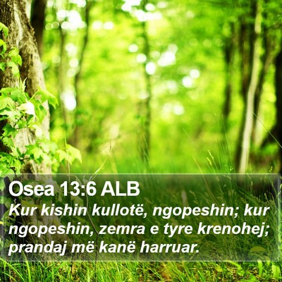 Osea 13:6 ALB Bible Verse Image