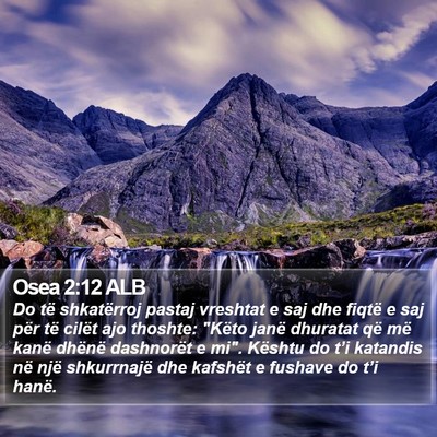 Osea 2:12 ALB Bible Verse Image