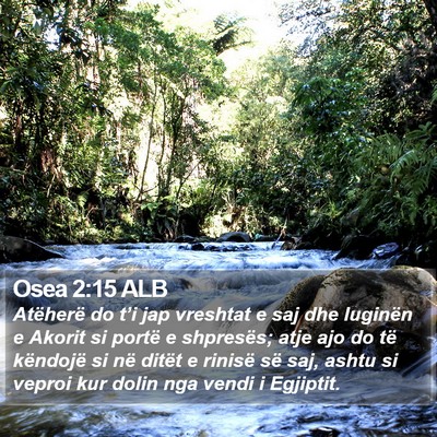 Osea 2:15 ALB Bible Verse Image