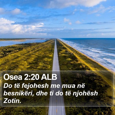 Osea 2:20 ALB Bible Verse Image