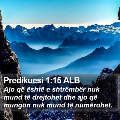 Predikuesi 1:15 ALB Bible Verse Image