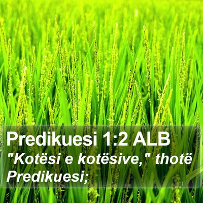 Predikuesi 1:2 ALB Bible Verse Image