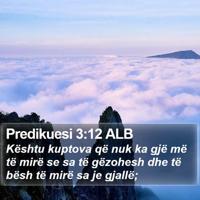 Predikuesi 3:12 ALB Bible Verse Image