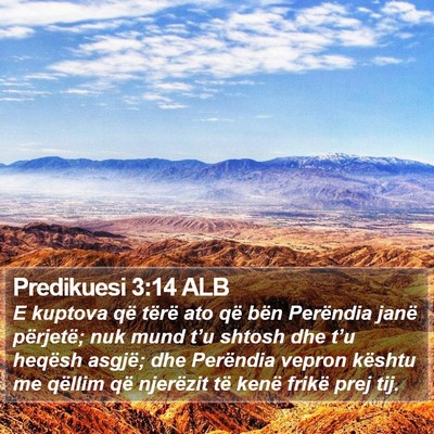 Predikuesi 3:14 ALB Bible Verse Image