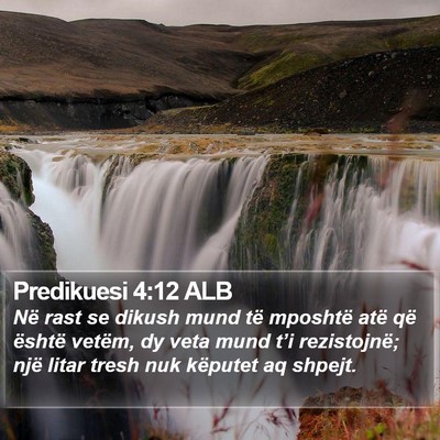 Predikuesi 4:12 ALB Bible Verse Image