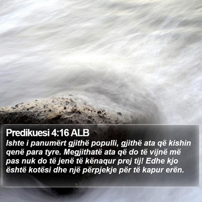 Predikuesi 4:16 ALB Bible Verse Image