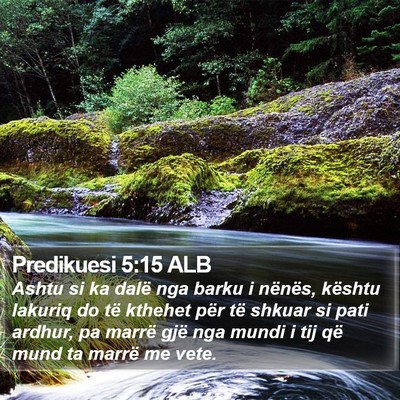 Predikuesi 5:15 ALB Bible Verse Image