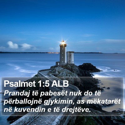 Psalmet 1:5 ALB Bible Verse Image