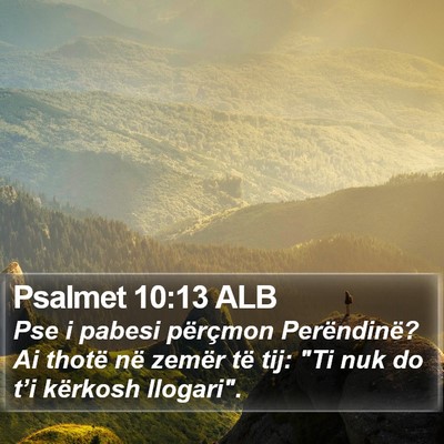 Psalmet 10:13 ALB Bible Verse Image