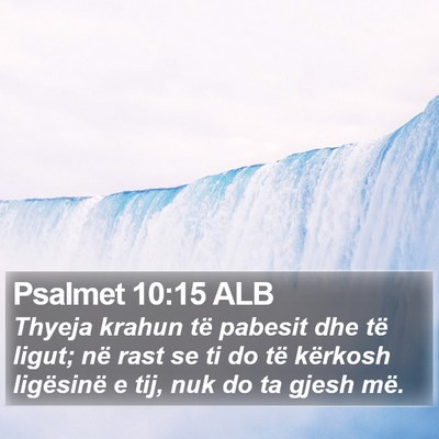 Psalmet 10:15 ALB Bible Verse Image